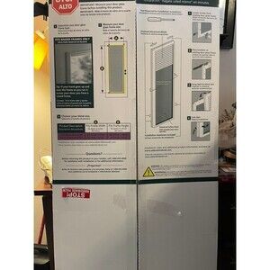 ODL Door Blinds 66.75"Hx24.75"Wx2"D Enclosed Aluminum Cordless Slide White-new